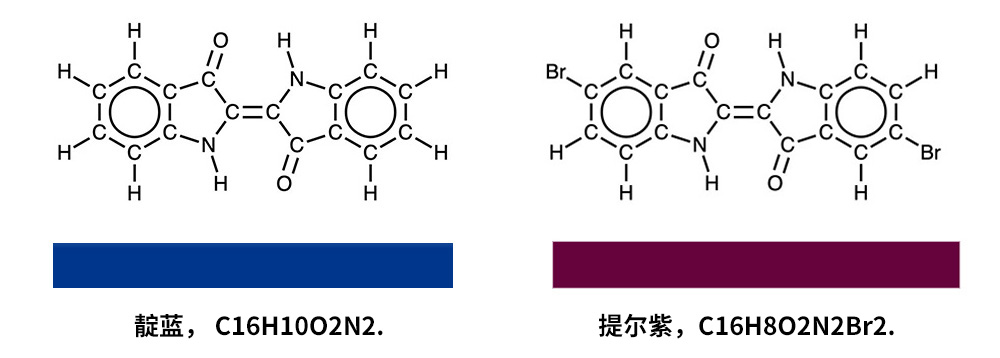 靛藍(lán)和提爾紫的結(jié)構(gòu)