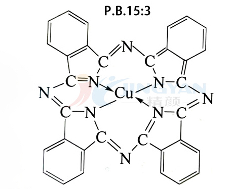 顏料藍(lán)15:3分子結(jié)構(gòu)圖