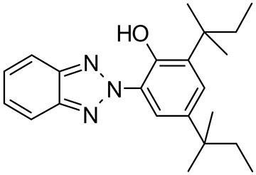 巴斯夫uv328紫外線吸收劑分子結(jié)構(gòu)圖