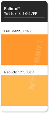 巴斯夫K1841異吲哚啉黃有機(jī)顏料色卡